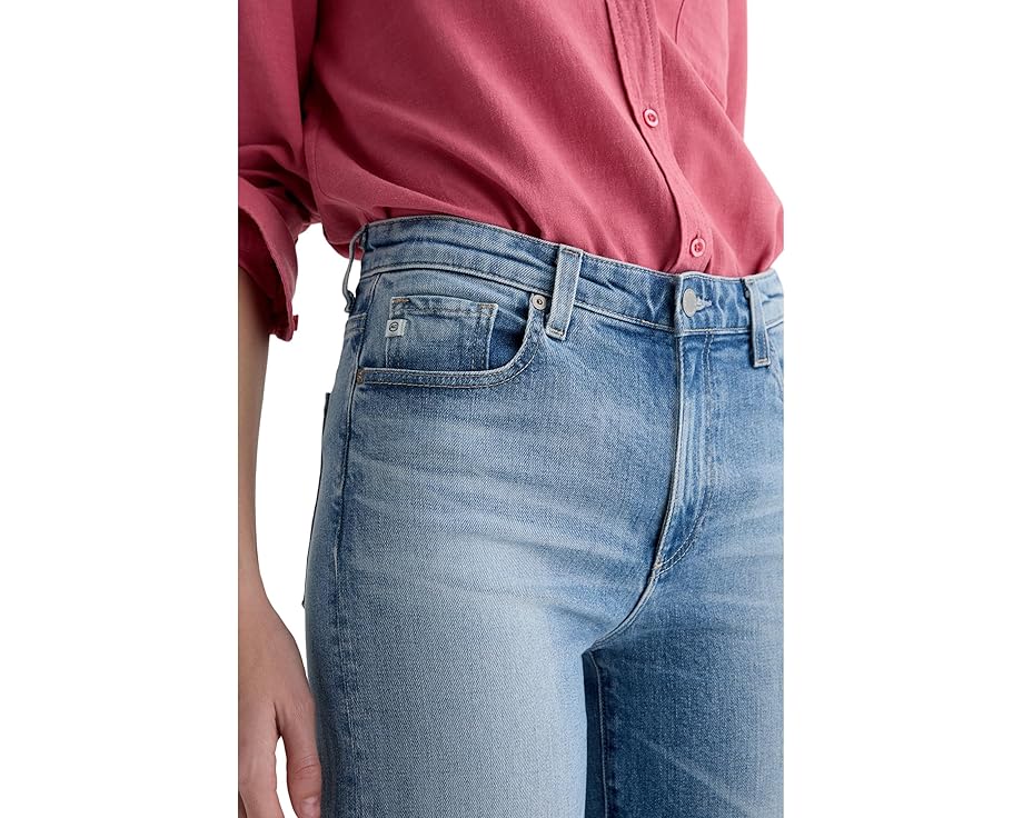 Джинсы AG Jeans Saige с завышенной талией и широкими штанинами в цвете Helios