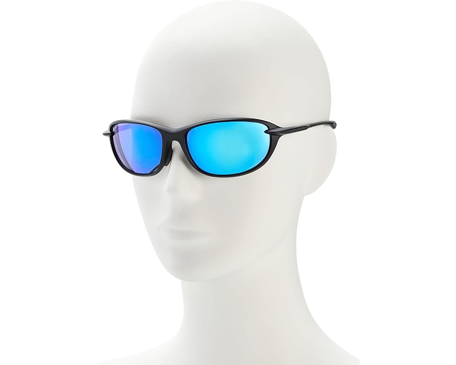 Спортивные очки Maui Jim Hookipa Ultra R Polarized с черной оправой и нейтральными серыми линзами
