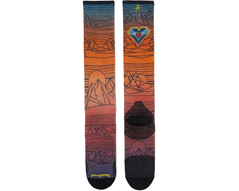 Носки Smartwool для лыж без амортизации с геометрическим принтом Geo Peaks до икры
