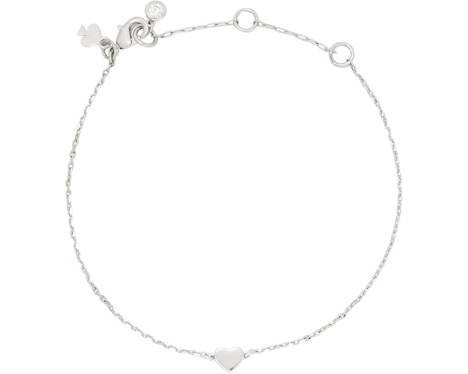 Браслет Kate Spade с мини-сердечком и камнями из кубического циркония