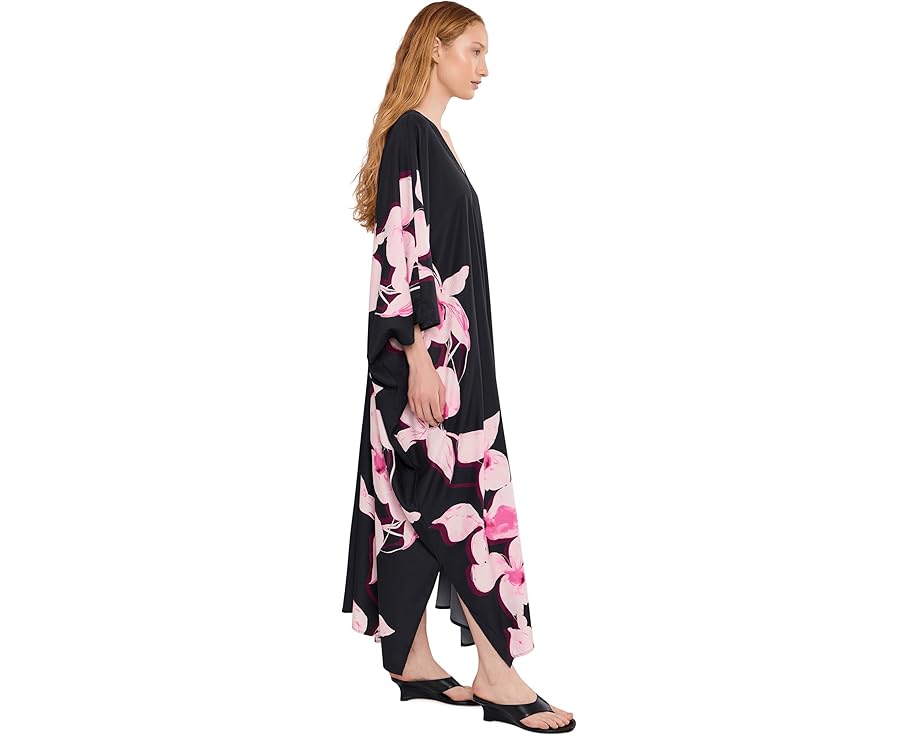 Natori женский кафтан Orchida с цветочным принтом