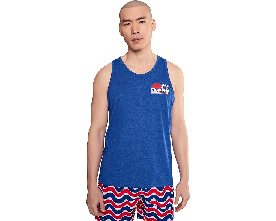 Chubbies майка The Ol' College Try с принтом Синий