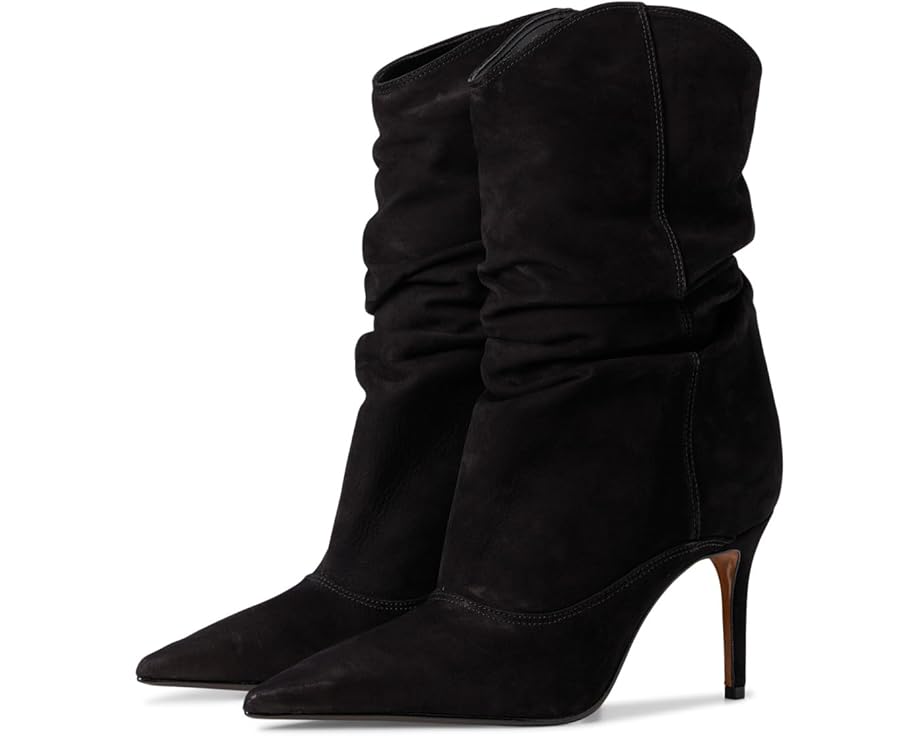 Ботинки Schutz Maryana Slouch из замши на шпильке