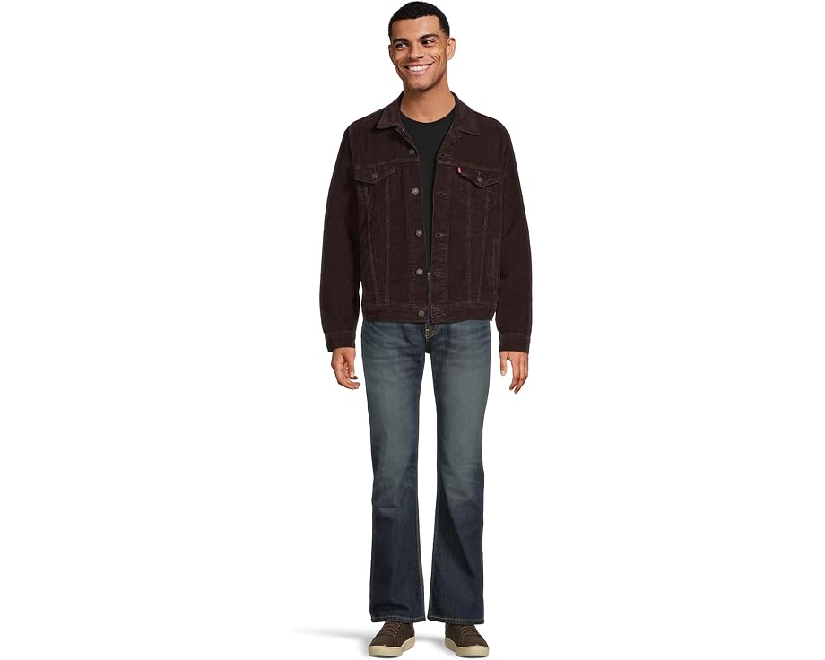 Джинсы Levi's 527 Slim Boot Cut с зауженным клешем и темным оттенком