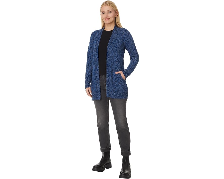 Кардиган L.L.Bean Cotton Ragg Sweaters Open Cardigan длинного кроя с ребристыми манжетами