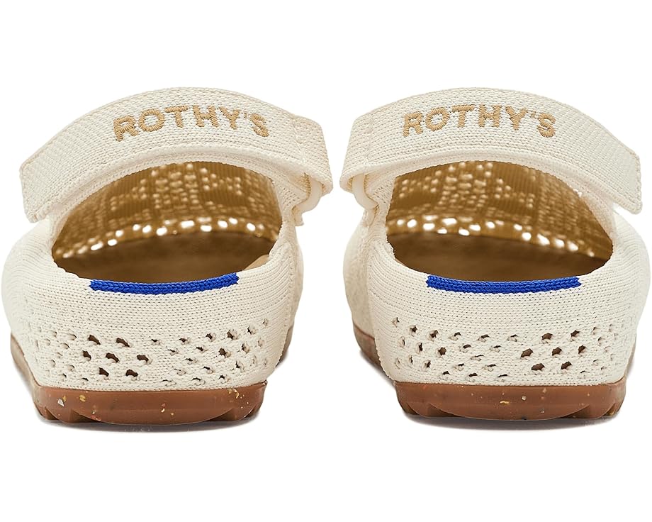 Детские сабо Rothy's с розовым вязаным верхом