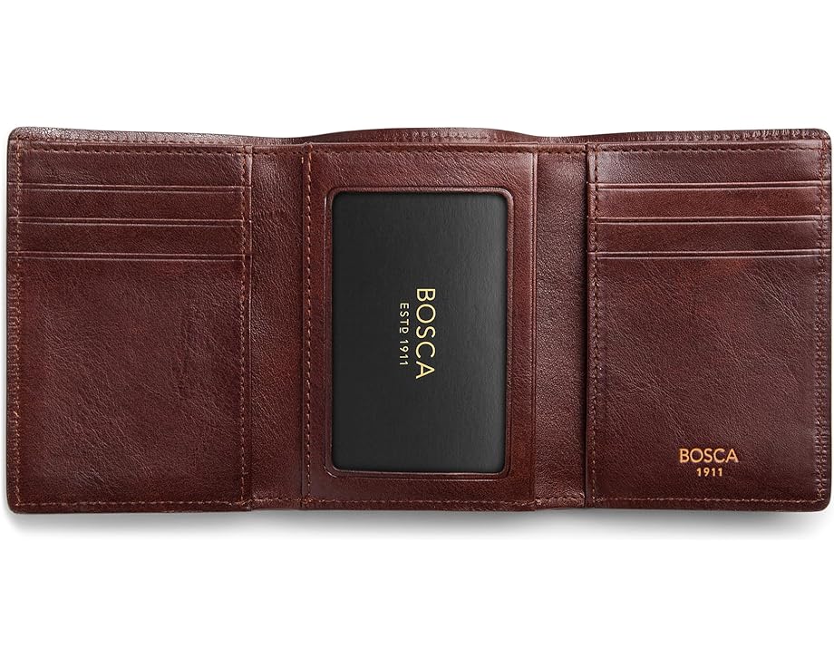 Bosca Трехсекционный кошелек Dolce Collection с двумя окнами для ID