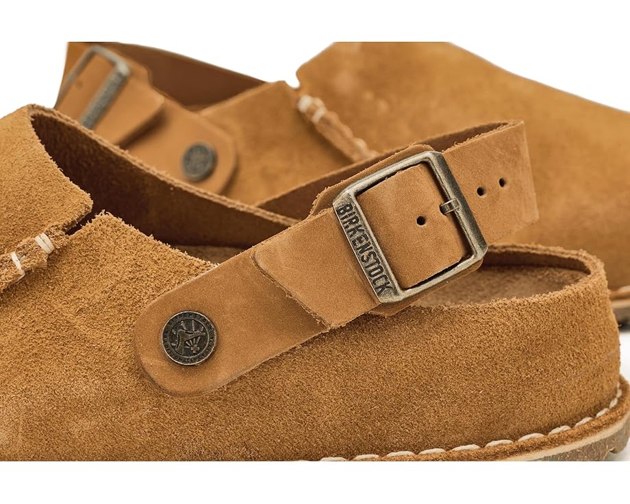 Клоги Birkenstock Lutry 365 из замши с формованной стелькой и съемным задним ремешком