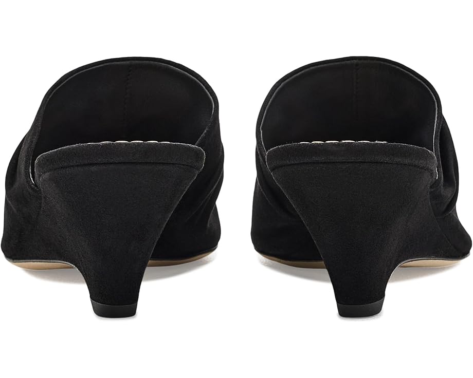 Cinq à Sept Sonia Curved Wedge Mules замшевые мюли на изогнутом каблуке