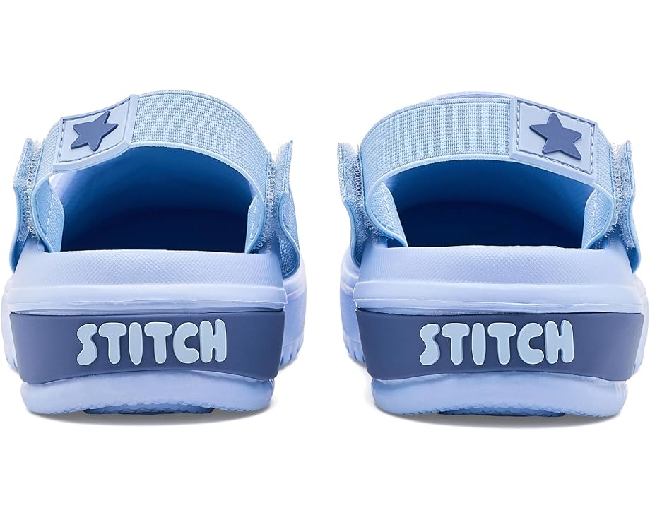 Детские сабо Ground Up Stitch and Angel с синим дизайном