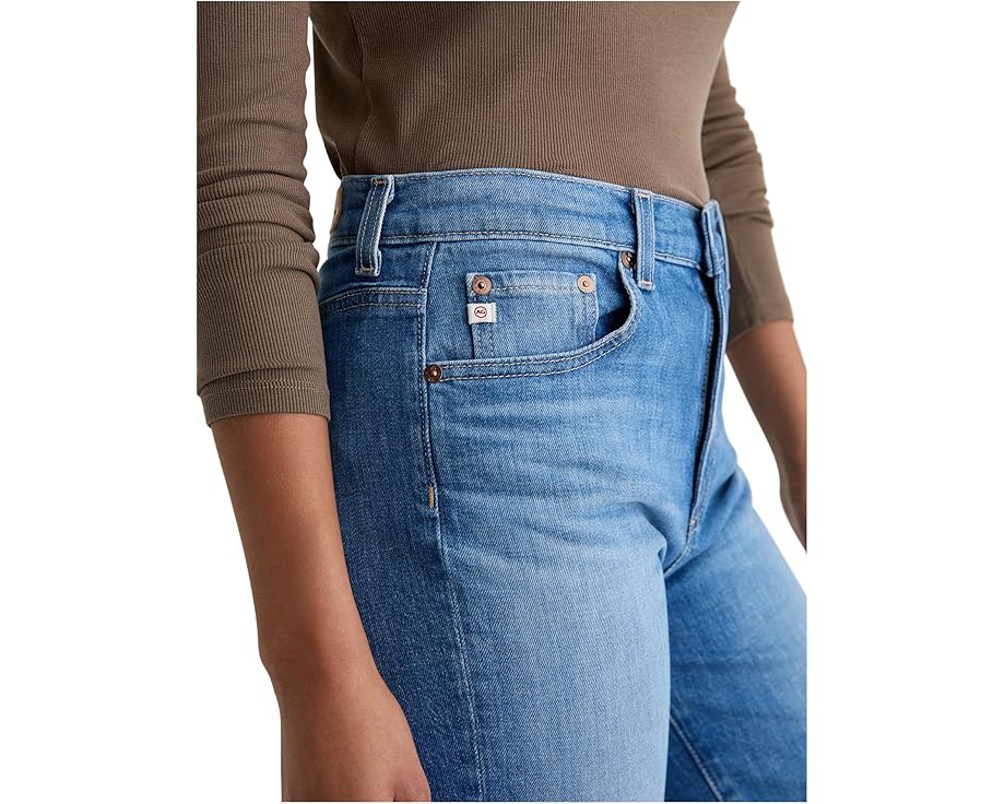 Джинсы AG Jeans Brinley Mid Rise Straight прямые с классической посадкой