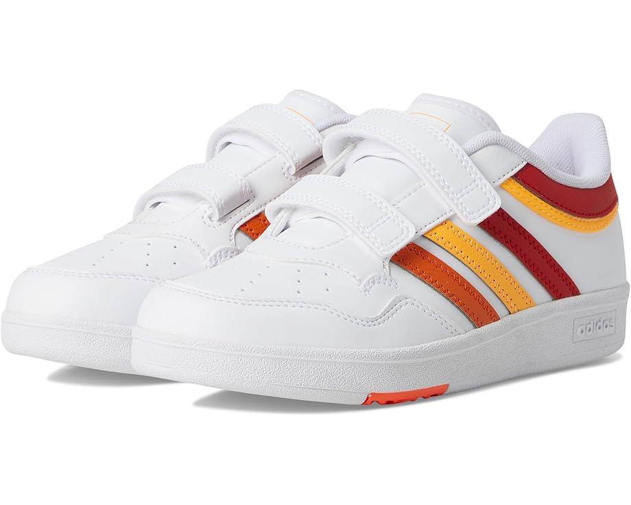 Детские кроссовки Hoops 4.0 от adidas с низким силуэтом и застежками на липучках