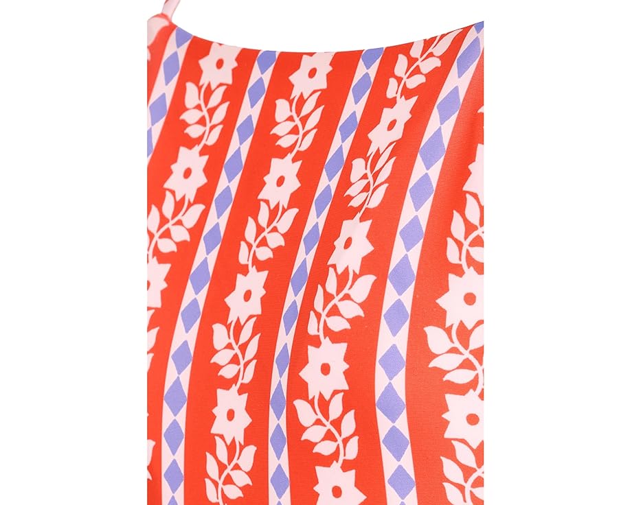 Детский обратный цельный купальник Maaji Kids Vintage Bloom Eagle с квадратным вырезом и регулируемыми бретелями