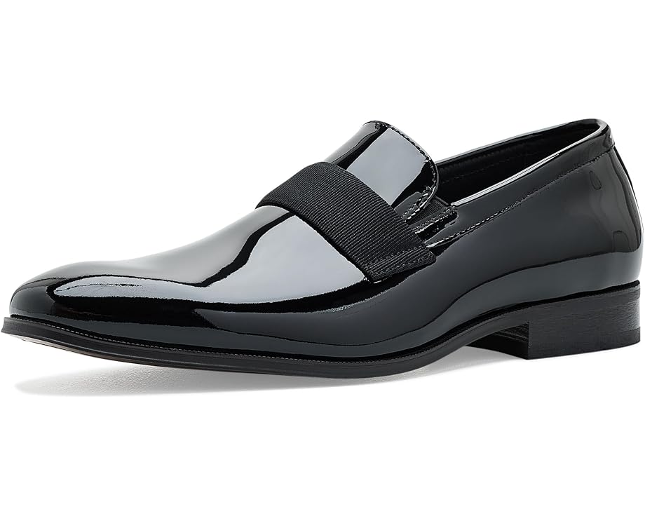 Florsheim Лоферы Tux Plain Toe Strap Slip-On в черном лаковом цвете