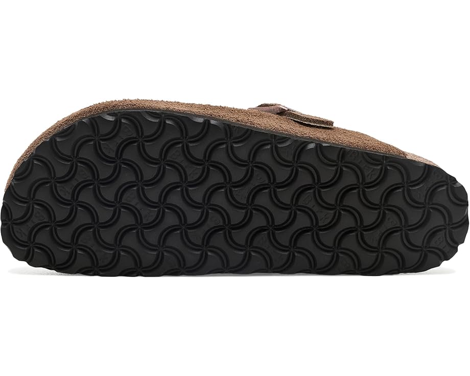Birkenstock Boston Shearling замшевые клоги с мехом