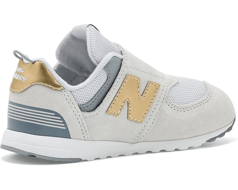 New Balance Kids 574 Bungee Lace первые кроссовки с липучкой