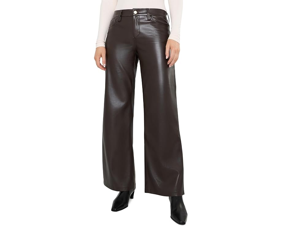 Брюки Joe's Jeans The Leather Lou Lou кожаные широкие
