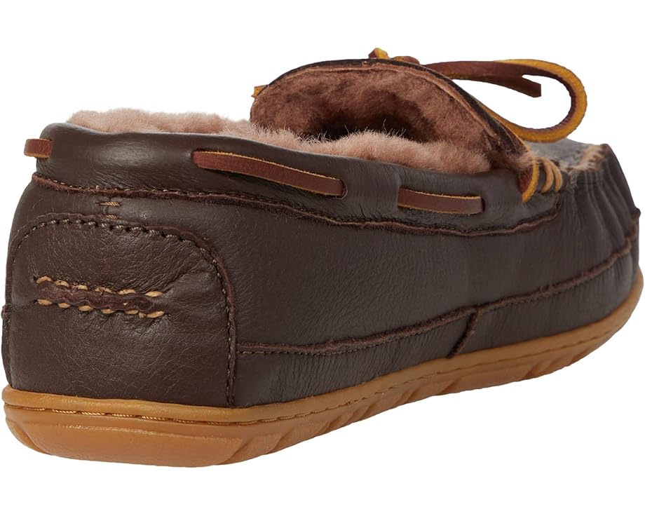 Домашние тапочки-мокасины L.L.Bean Wicked Good Moosehide с подкладкой из овчины