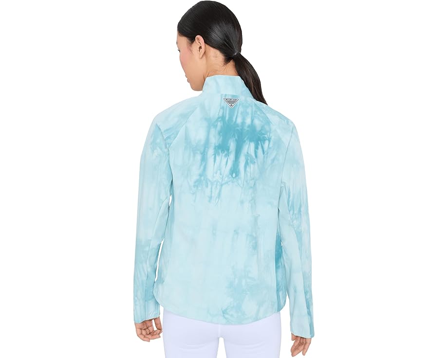 Толстовка Columbia PFG Uncharted Cloud с полузастежкой и принтом тай-дай