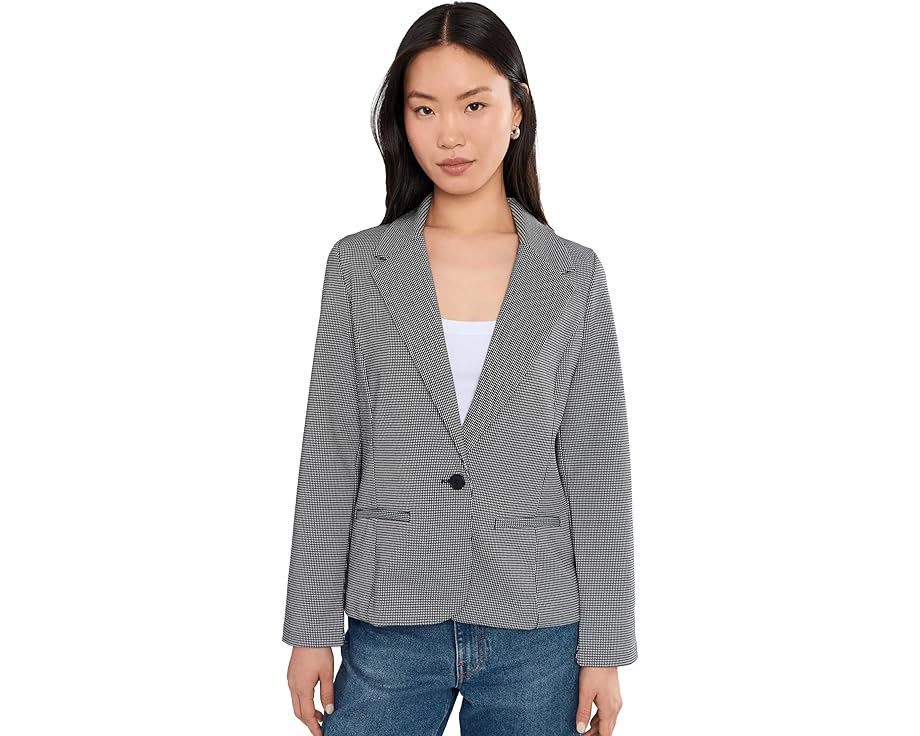 Пиджетка Liverpool Los Angeles Petite Mini Check Jacquard Knit Fitted Blazer