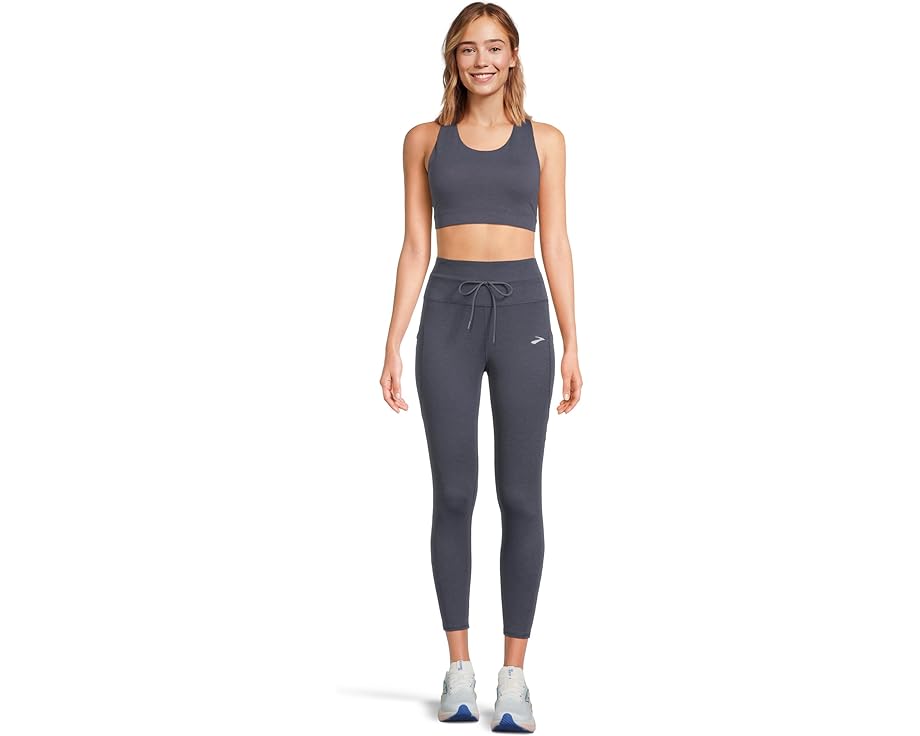 Леггинсы Brooks Luxe Tight с ультрамягкой тканью и двумя карманами на бедре