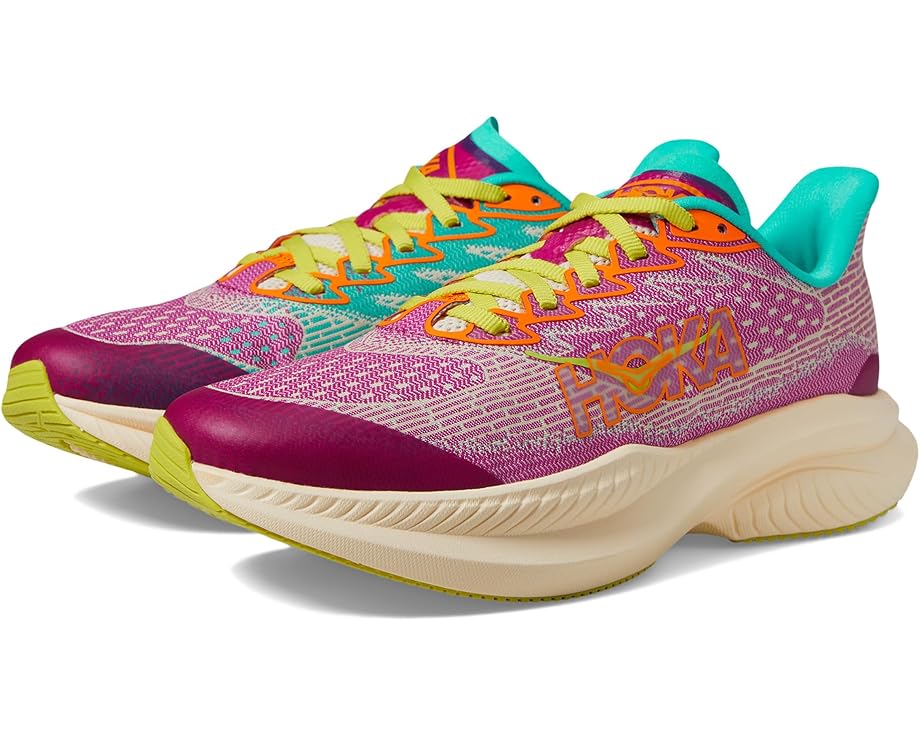 Детские кроссовки Hoka Mach 6 с текстильным верхом и промежуточной подошвой EVA