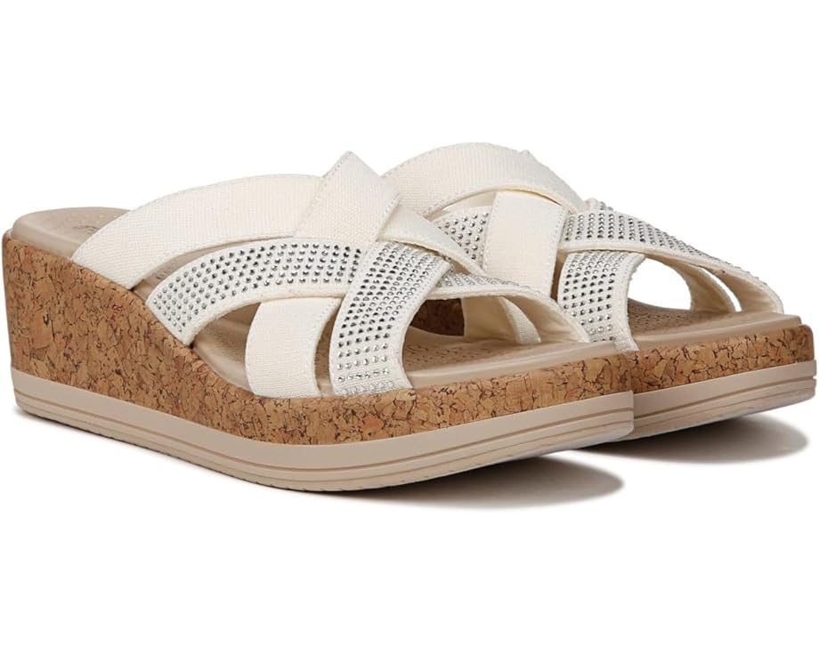 Bzees Сандалии Reign Wedge с пробковым клином и поддержкой свода стопы