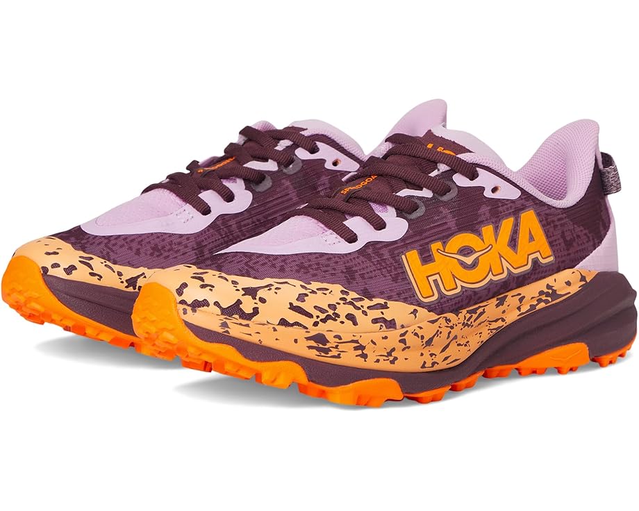 Детские кроссовки Hoka Speedgoat 6 для трейла с глубоким протектором