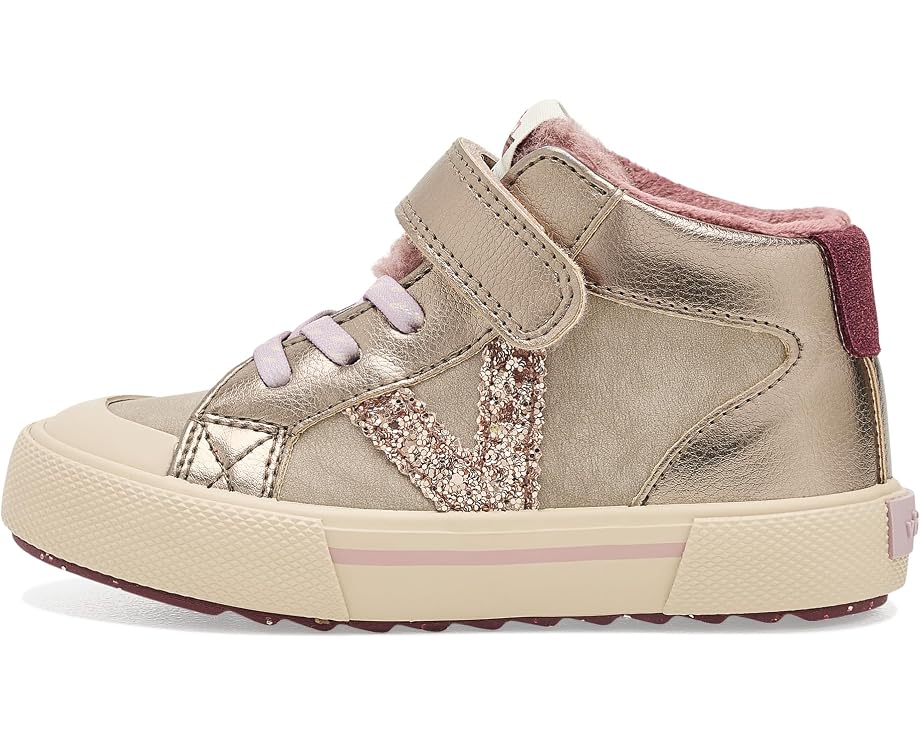 Кроссовки victoria Kids Tribu Matallic высокие с блестящим верхом