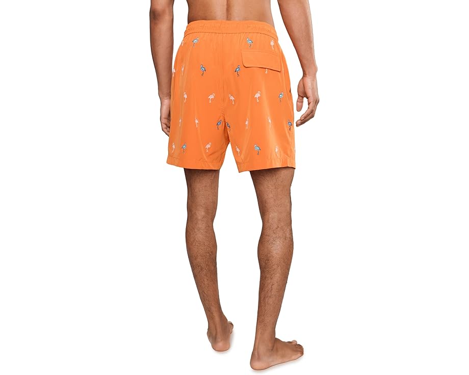 Плавки Tommy Bahama Naples Flamingle 6 с принтом фламинго и сетчатым вкладышем 25 дюймов