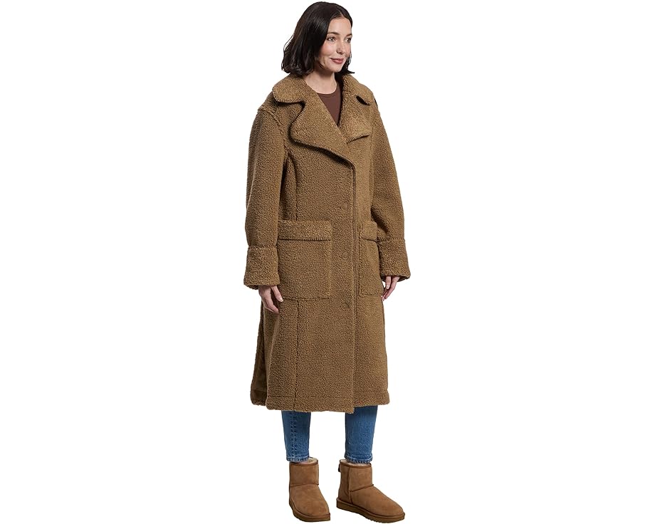 Пальто UGG Sema Uggfluff из плюшевого флиса в пол
