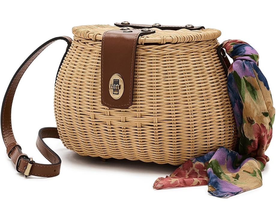 Корзина Patricia Nash Duronia Basket с шарфом Французские гортензии