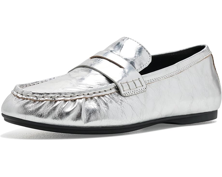 Лоферы FitFlop Delicato из жатой металлизированной кожи