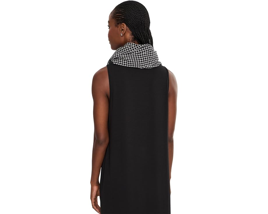 Wool Cotton Check Wrap