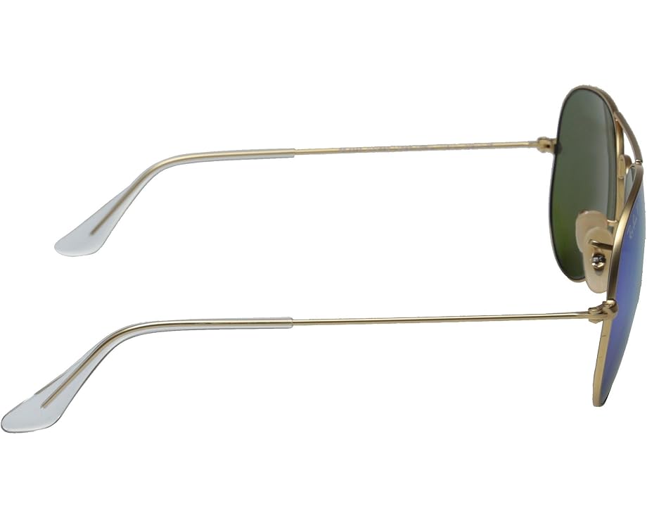 Ray-Ban RB3025 Aviator с зеркальными линзами Gold/Blue
