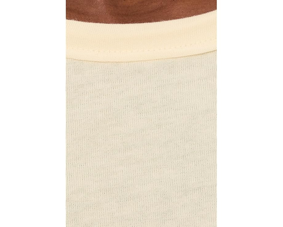 Футболка Lilla P Rolled Edge Relaxed с закрученным краем и свободным кроем