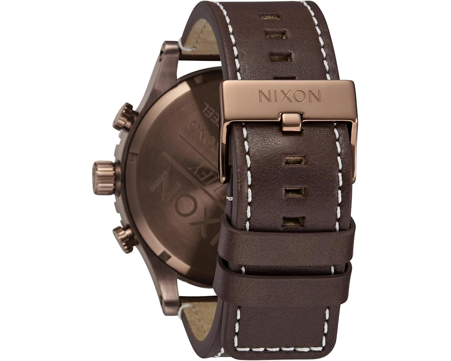 Nixon 51-30 Chrono Leather мужские часы из натуральной кожи