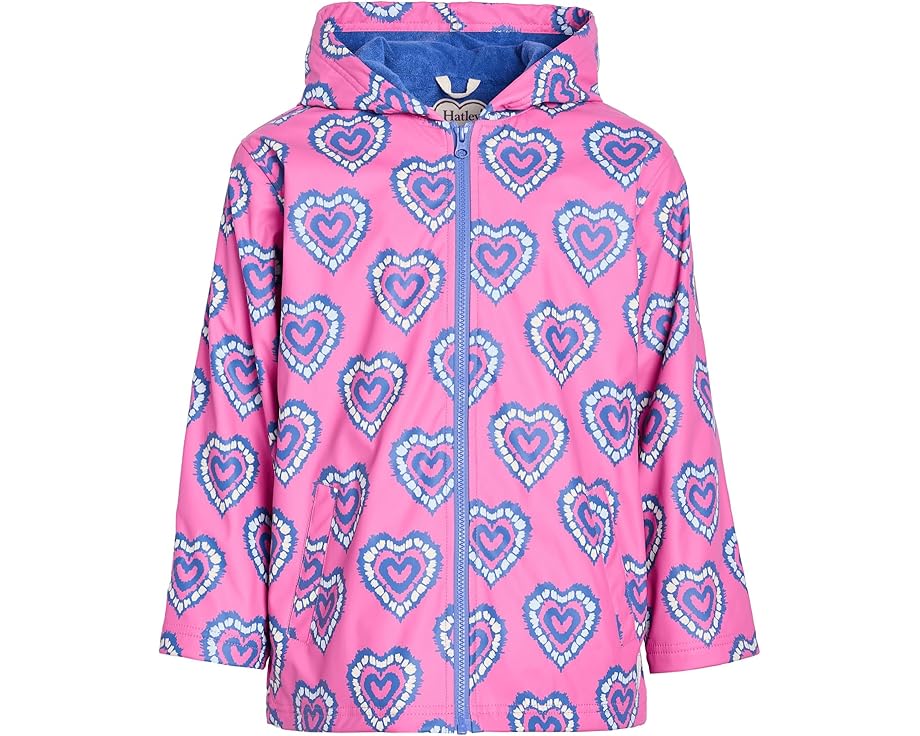 Дождевик Hatley Heart Burst с эффектом смены цвета на молнии