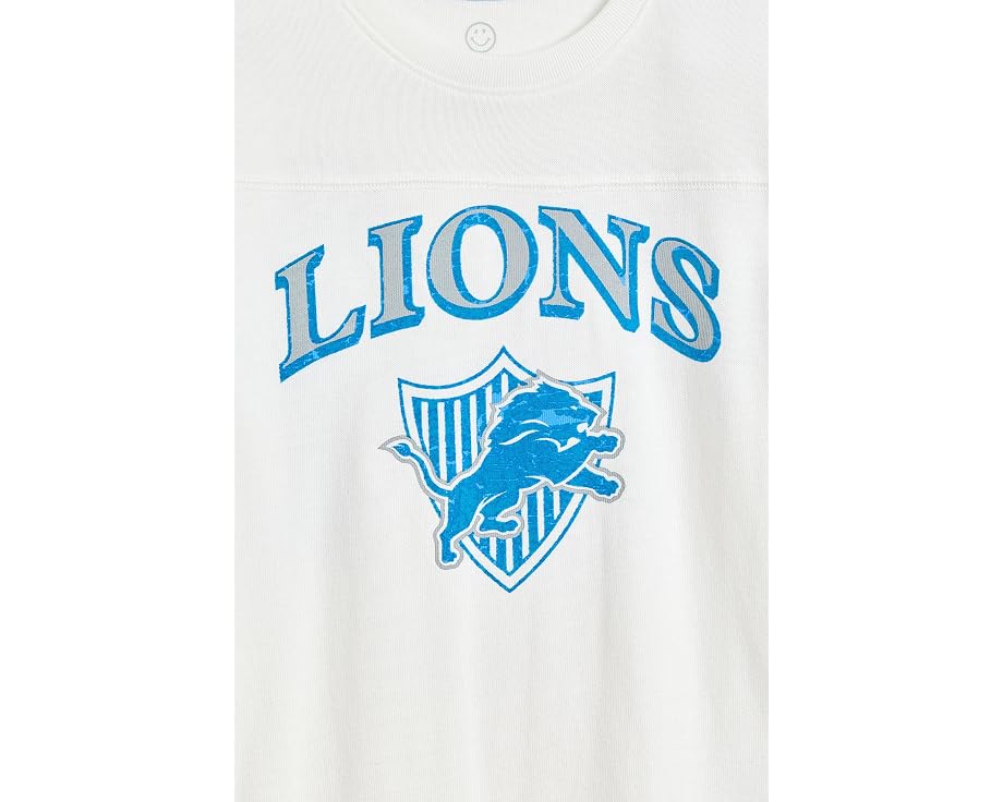 Футболка NFL Detroit Lions с полосатым кокеткой для детей