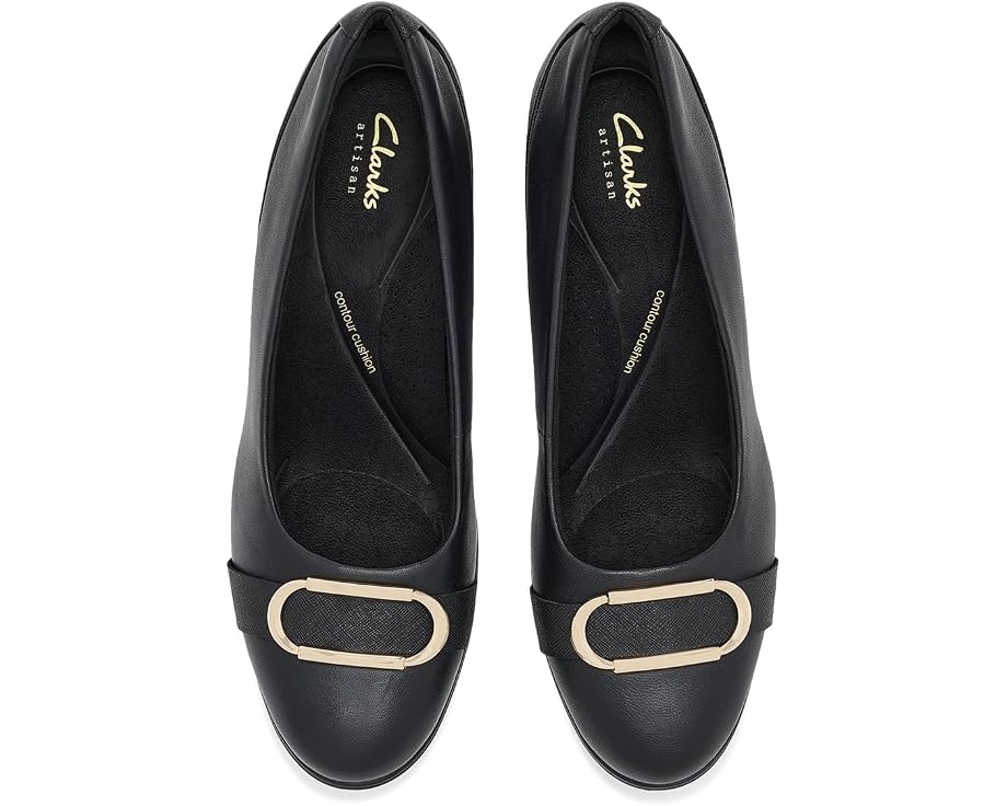 Туфли Clarks Shaya Lux на устойчивом каблуке с отделкой под уздечку