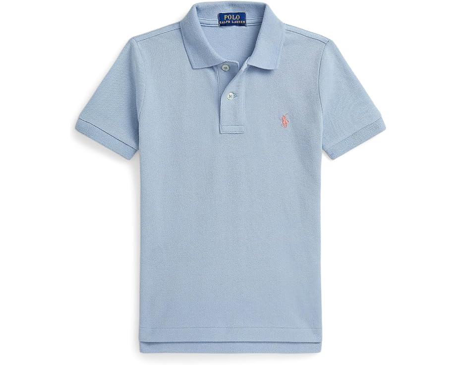 Детская поло Polo Ralph Lauren Kids The Iconic Mesh из хлопковой сетки