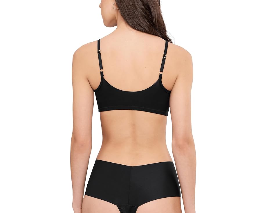 Hanky Panky BreatheSoft черные трусы стринги с высокой посадкой 3 шт