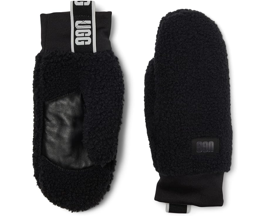 Варежки UGG Uggfluff с логотипом на ленте