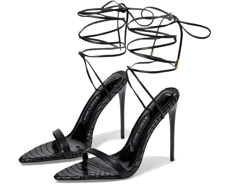 Босоножки Jessica Rich Rich Sandal на шпильке с перьями