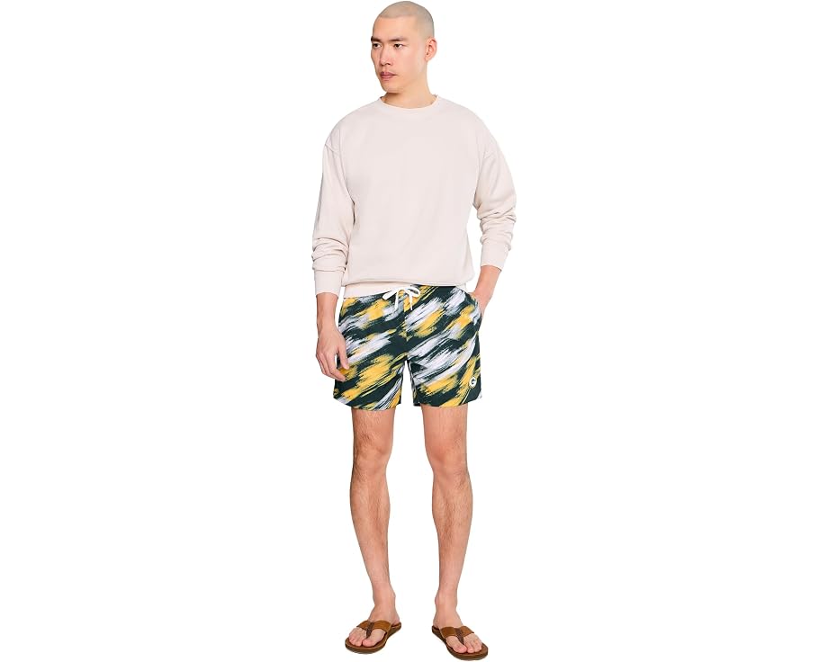 The Color Blitz Packers 5.5" (Classic Lined Swim Trunks)