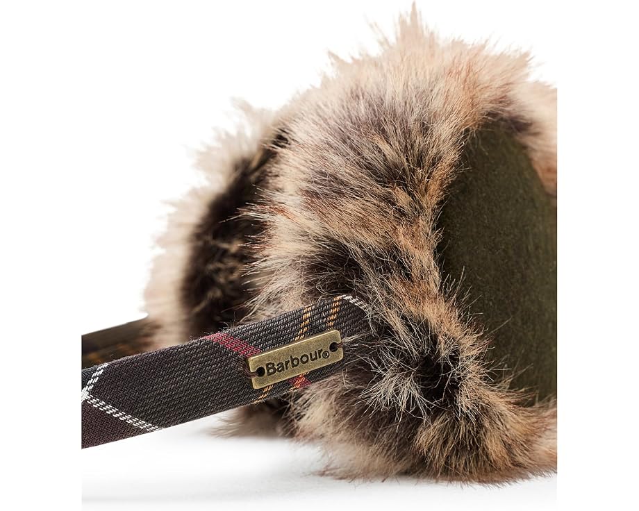 Barbour Barrhill наушники из искусственного меха в клетку