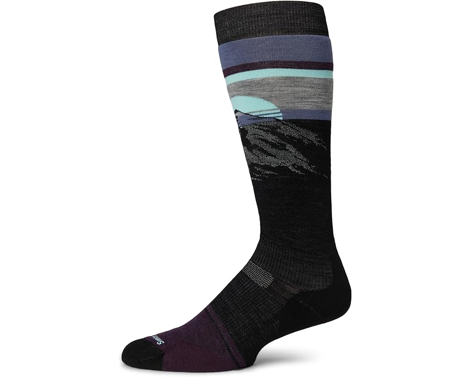 Сноубордические носки Smartwool Snowboard с целевой амортизацией и принтом Mountain Sunrise