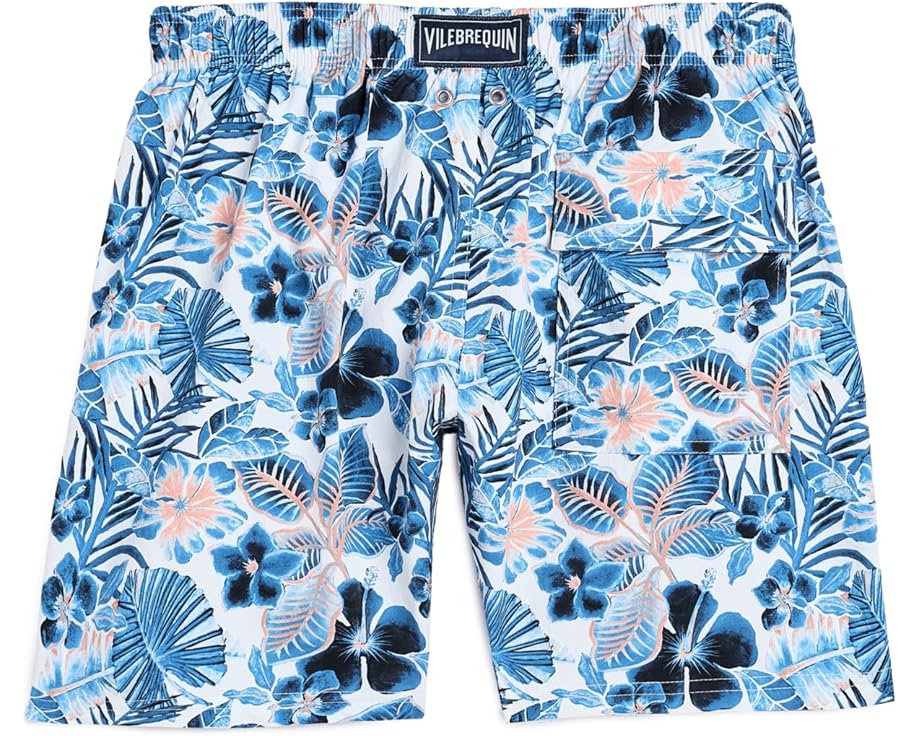 Плавание ящериц в Jirise Island Flowers, шорты Vilebrequin Kids для детей