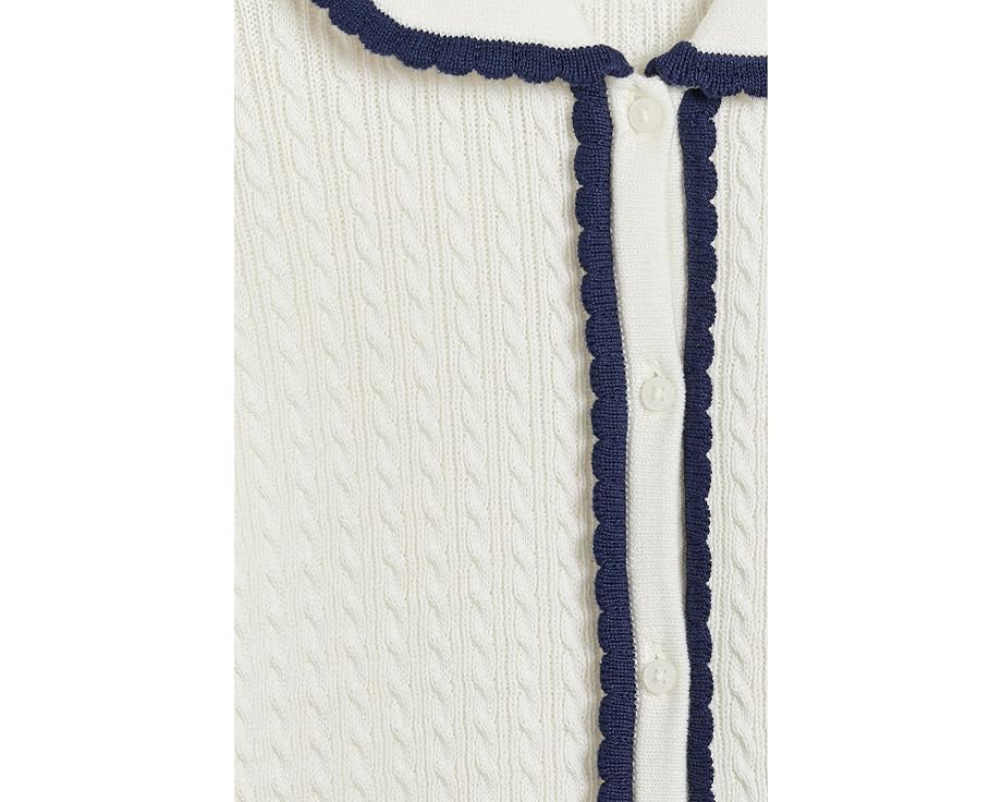 Tipped Pointelle Cardigan (Toddler/Little Kid/Big Kid)