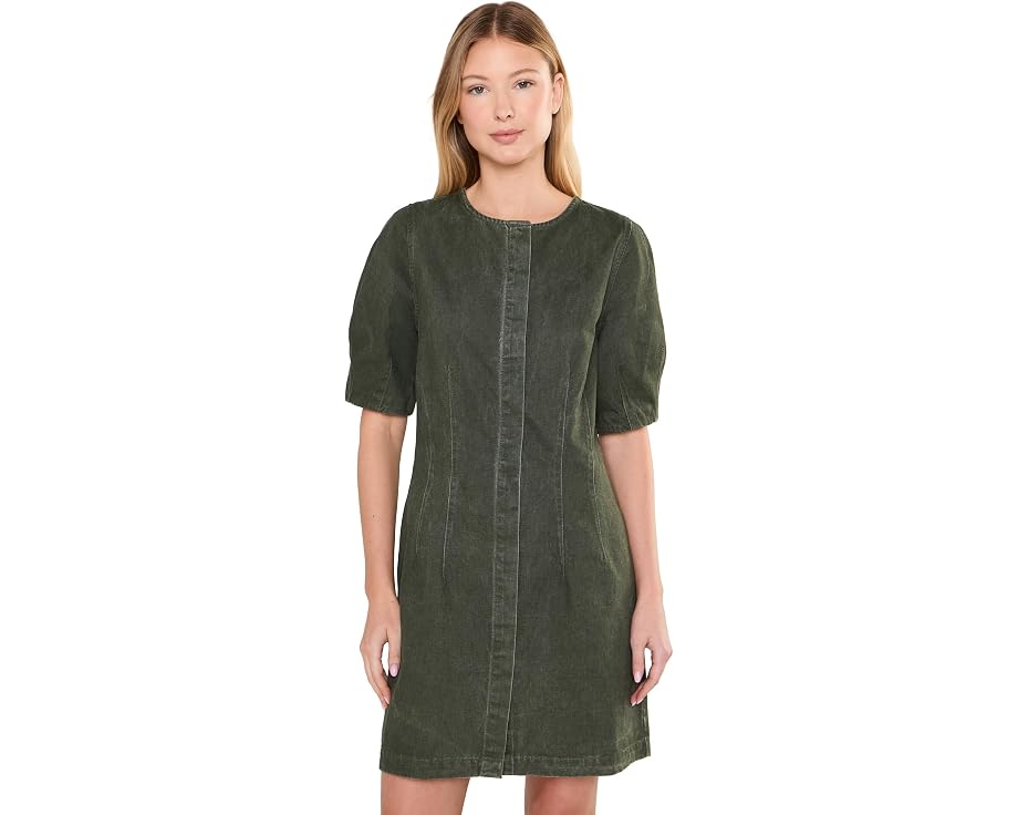 Платье Lilla P Washed Twill с длинным рукавом, деним